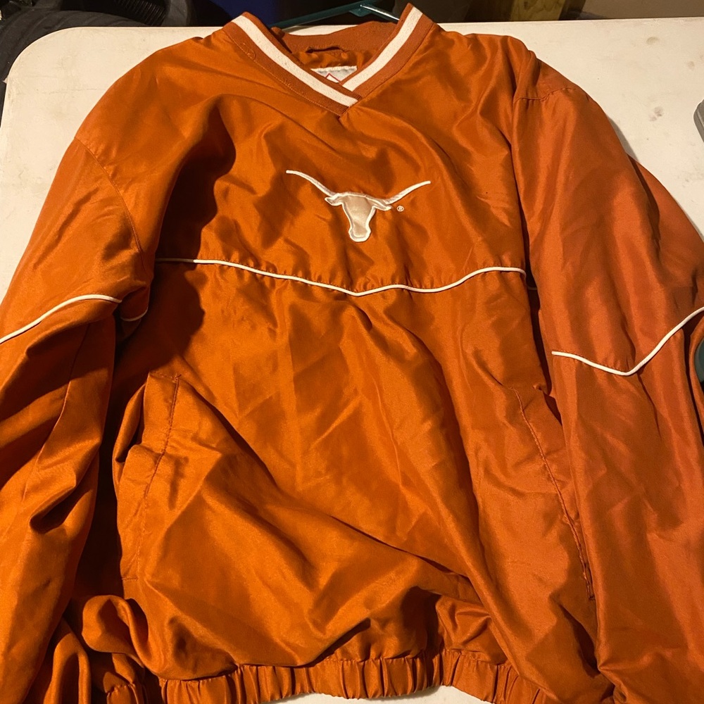 Mens College football Texas long horns windbreaker jacket